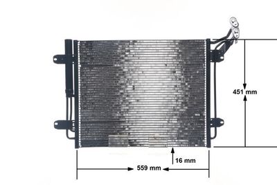 A/C condensator (met droger)