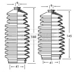 Bellow Kit, steering Borg & Beck BSG3245