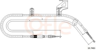 Cable Pull, parking brake 10.7483