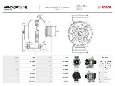 generátor AS-PL A0624(BOSCH)