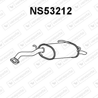 Глушитель выхлопных газов конечный VENEPORTE NS53212 для NISSAN 100NX