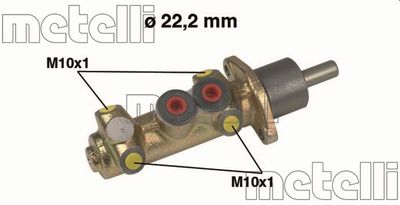 Главный тормозной цилиндр METELLI 05-0350 для LANCIA LYBRA