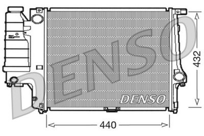 DENSO DRM05037 Радиатор охлаждения двигателя  для BMW Z1 (Бмв З1)