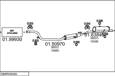 Układ wydechowy MTS ABAR50930A002589