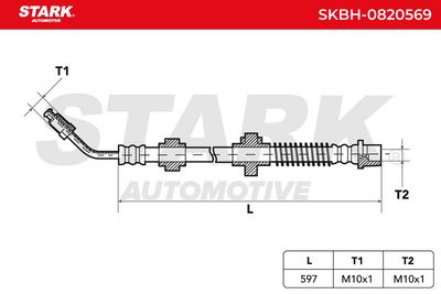 спирачен маркуч STARK SKBH-0820569