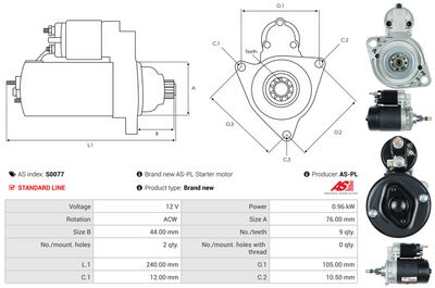 STARTER AS-PL S0077 4
