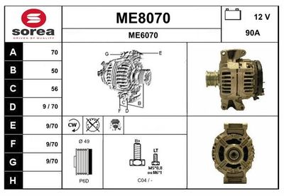 GENERATOR SNRA ME8070