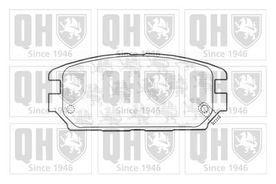 Комплект тормозных колодок, дисковый тормоз QUINTON HAZELL BP1163 для MITSUBISHI SIGMA