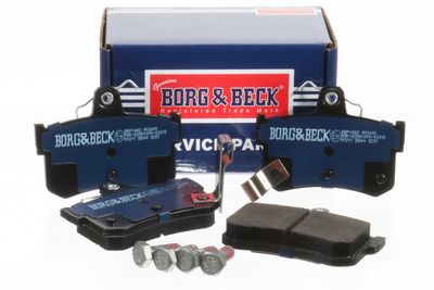 комплект спирачно феродо, дискови спирачки BORG & BECK BBP1482