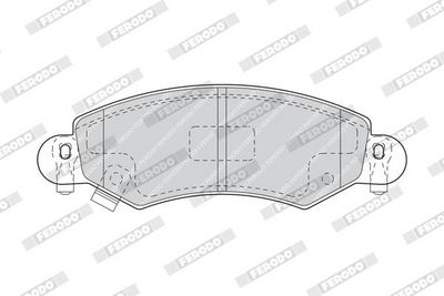 BREMSBELAGSATZ SCHEIBENBREMSE FERODO FDB1423 1