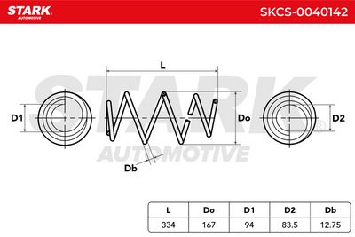 пружина за ходовата част STARK SKCS-0040142