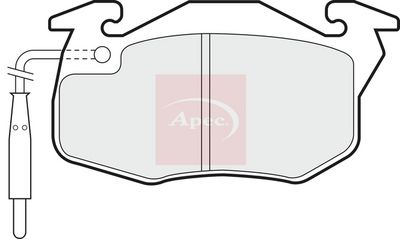 APEC Brake Pad Set, disc brake PAD713