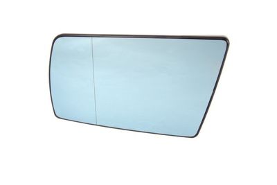 Zijspiegel glas Links (asferisch, met verwarming, blauw) past: MERCEDES C-KLASA W202, E-KLASA W210 03.93-03.03