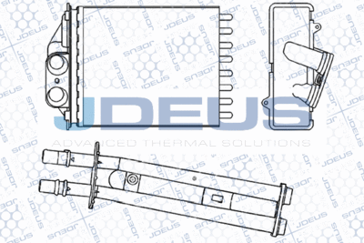 Теплообменник, отопление салона JDEUS RA2111230 для ABARTH 500