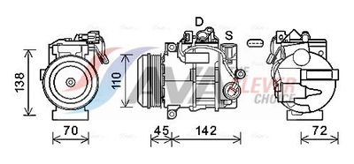 KOMPRESSOR KLIMAANLAGE AVA Clever Choice MSAK682