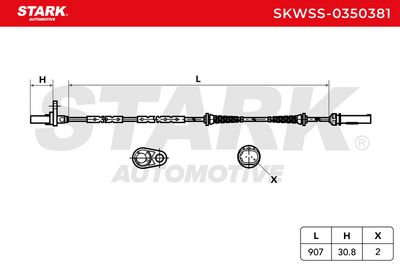 датчик, обороти на колелото STARK SKWSS-0350381
