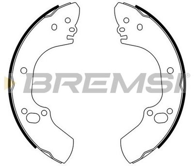 Комплект тормозных колодок BREMSI GF0707 для OPEL CAMPO