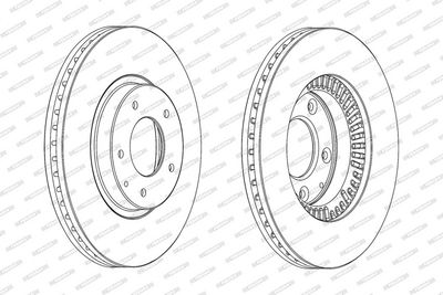 BREMSSCHEIBE FERODO DDF2262C 1