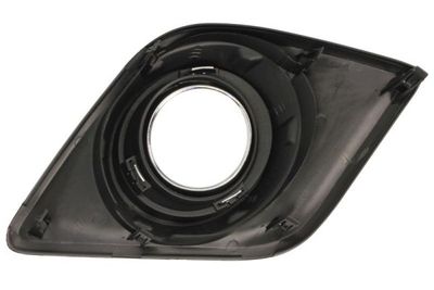 Voorbumper afdekking Voor Rechts (met frame, met mistlampgaten, plastic, chroom/zwart) past: TOYOTA HILUX VIII 06.15-12.17