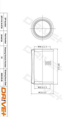 LUFTFILTER DR!VE+ DP1110100735 5