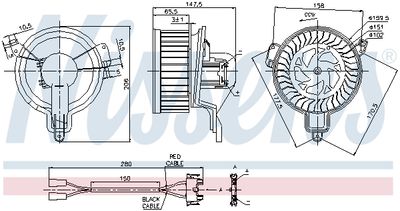 VENTILATOR HABITACLU NISSENS 87048 5