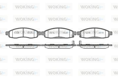 Комплект тормозных колодок, дисковый тормоз WOKING P11943.12 для INFINITI QX56