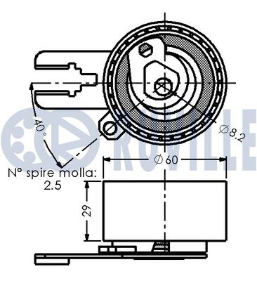 ROLA INTINZATOR CUREA DISTRIBUTIE RUVILLE 541147 1