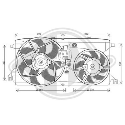 VENTILATOR RADIATOR DIEDERICHS DCL1132