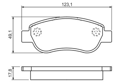 Brake Pad Set, disc brake 0 986 494 454