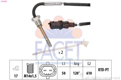 SENZOR TEMPERATURA GAZE EVACUARE