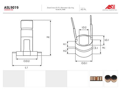 Kluzný kroužek, generátor AS-PL ASL9019