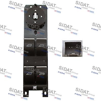 Выключатель, стеклолодъемник SIDAT 5.145057A2 для FORD C-MAX