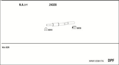 Układ wydechowy WALKER MNK123817A
