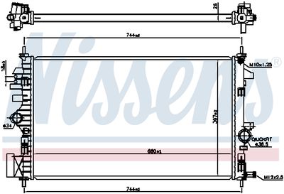 RADIATOR RACIRE MOTOR NISSENS 606047 5