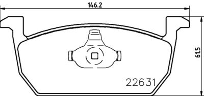 Комплект тормозных колодок, дисковый тормоз MINTEX MDB3982 для SKODA KAMIQ