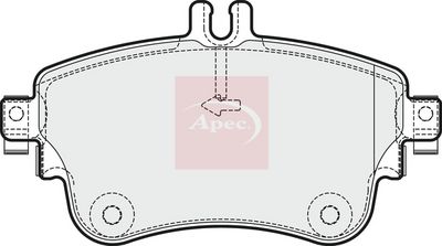 APEC Brake Pad Set, disc brake PAD1882