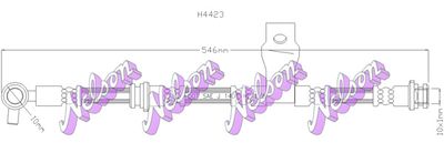 Тормозной шланг KAWE H4423 для NISSAN URVAN