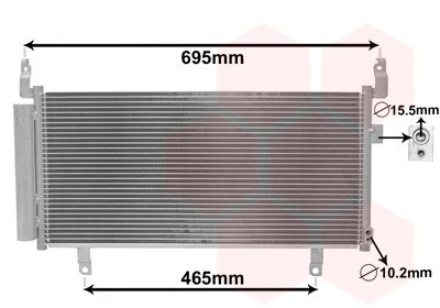 VAN WEZEL 51005104 Радиатор кондиционера  для SUBARU FORESTER (Субару Форестер)