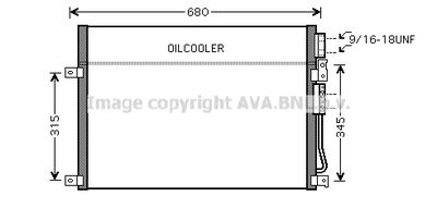 AVA QUALITY COOLING JEA5045 Радиатор кондиционера  для JEEP COMMANDER (Джип Коммандер)