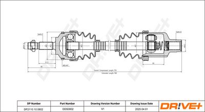ANTRIEBSWELLE DR!VE+ DP2110100802
