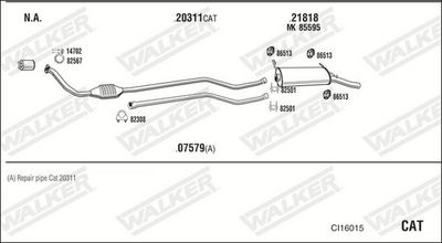 Изпускателна система WALKER CI16015
