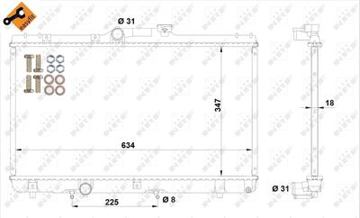 RADIATOR RACIRE MOTOR NRF 517588 3