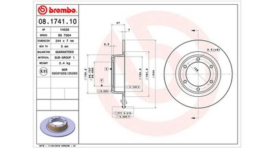 Tarcza hamulcowa MAGNETI MARELLI 360406017500