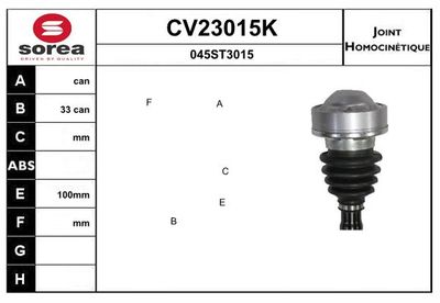 GELENKSATZ ANTRIEBSWELLE
