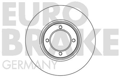 Тормозной диск EUROBRAKE 5815204508 для TOYOTA 1000