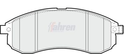Fahren Brake Pad Set, disc brake FBP3196