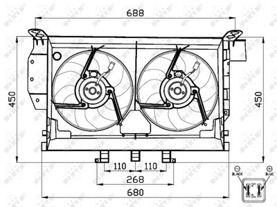 VENTILATOR RADIATOR NRF 47503 2