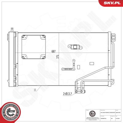 CONDENSATOR CLIMATIZARE ESEN SKV 86SKV293 5