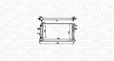 MAGNETI MARELLI Kühler, Motorkühlung