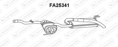 Глушитель выхлопных газов конечный VENEPORTE FA25341 для FIAT MAREA
